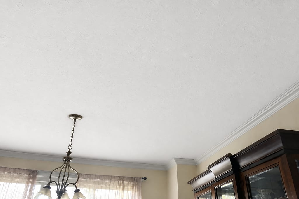 Popcorn Ceiling Removal & Re-Texture photo