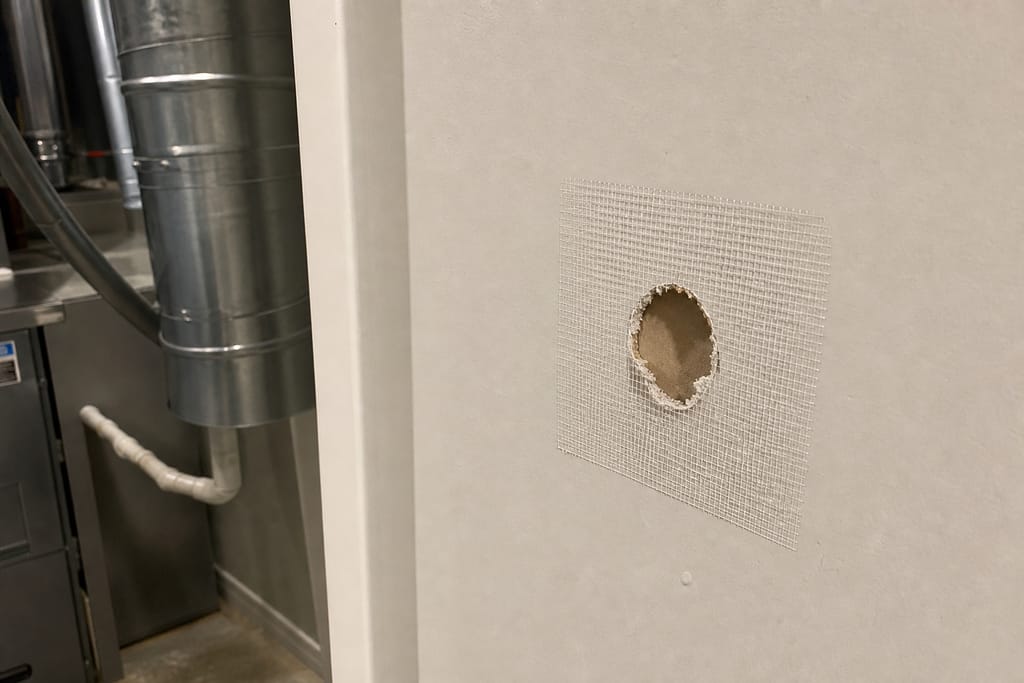 Self-adhesive mesh patches photo